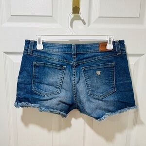 Guess - Denim Shorts with Frayed Hem, Size 29, Very Good Condition!